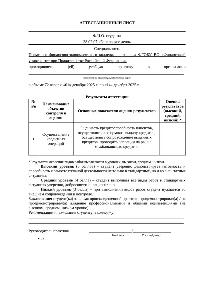 Осуществление кредитных операций