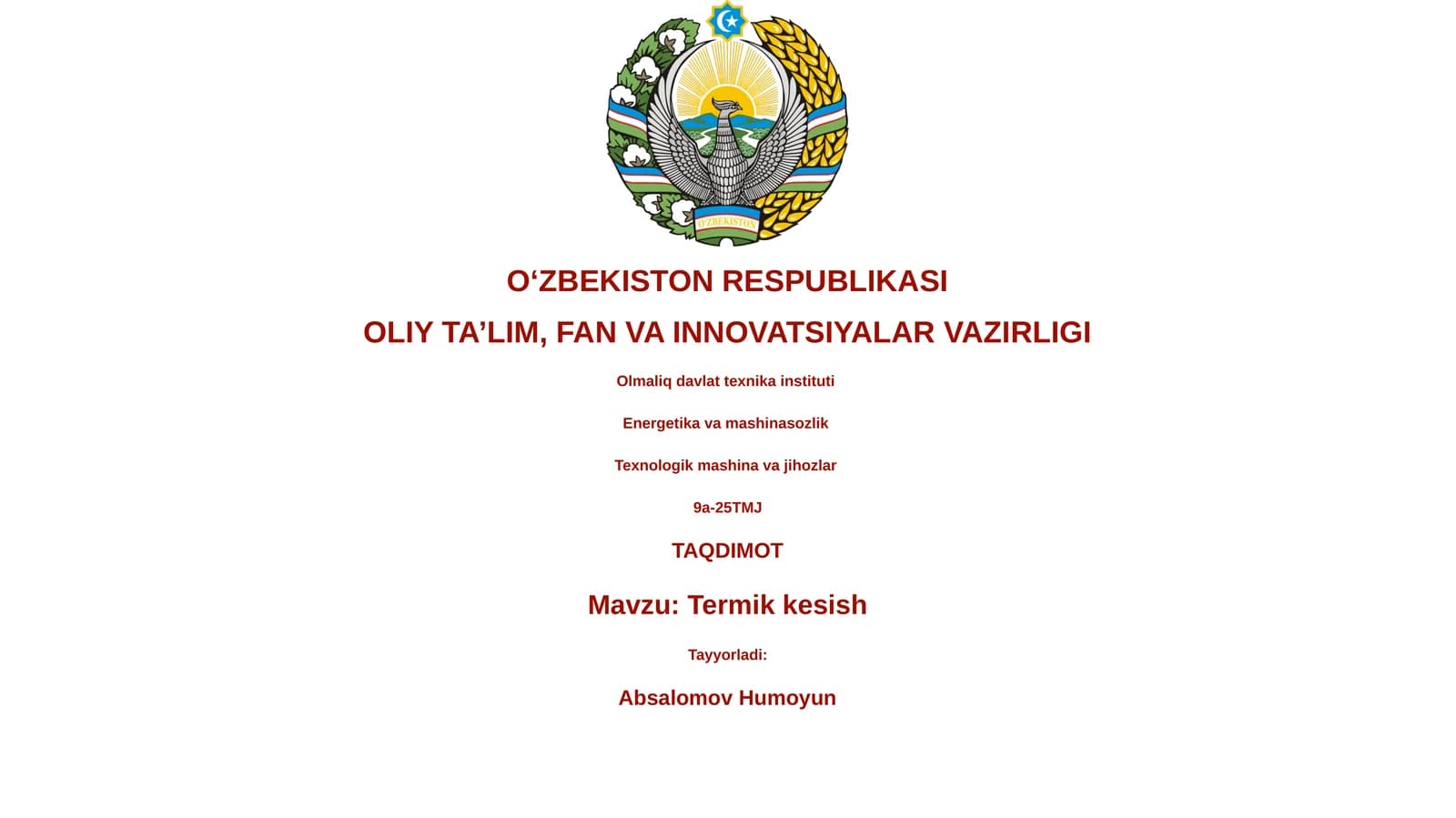 Termik kesish