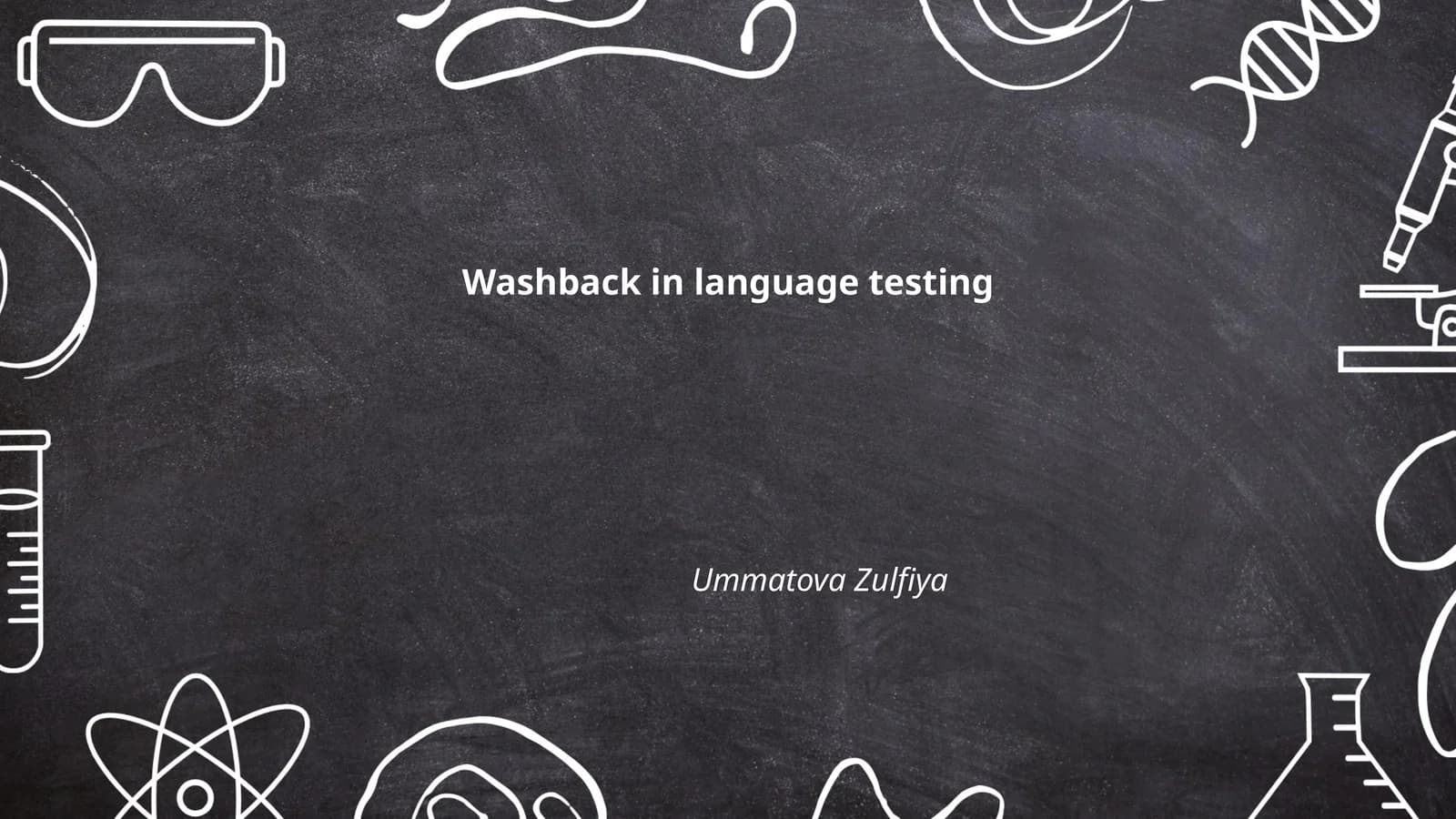 Washback in language testing