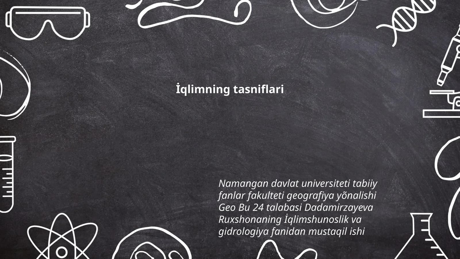 İqlimning tasniflari