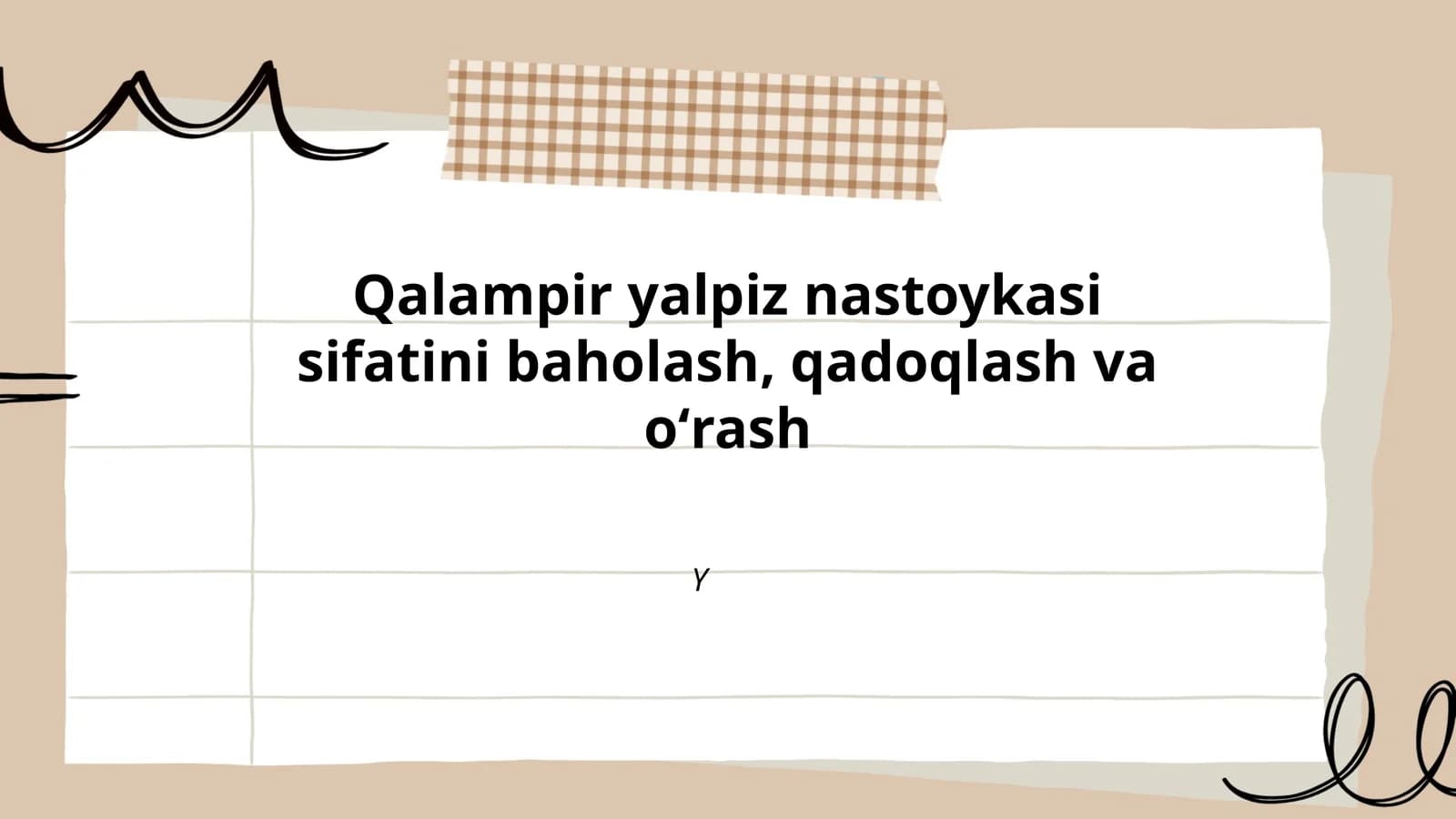 Qalampir va yalpiz sifat mezonlari