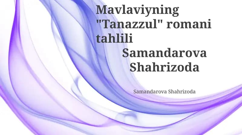 Tanazzul