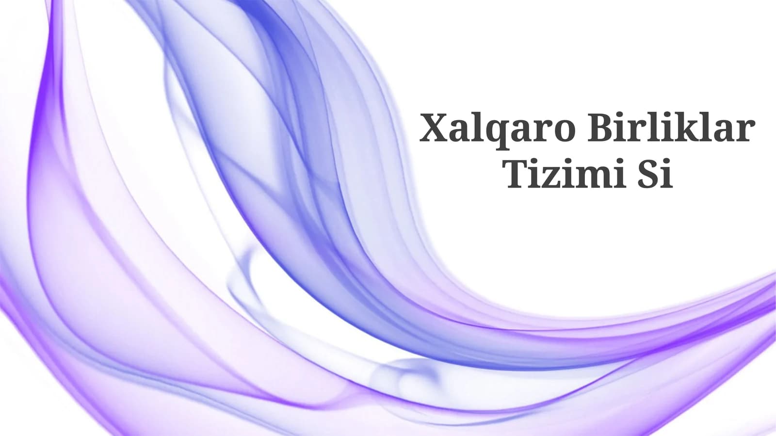 Xalqaro Birliklar Tizimi Si