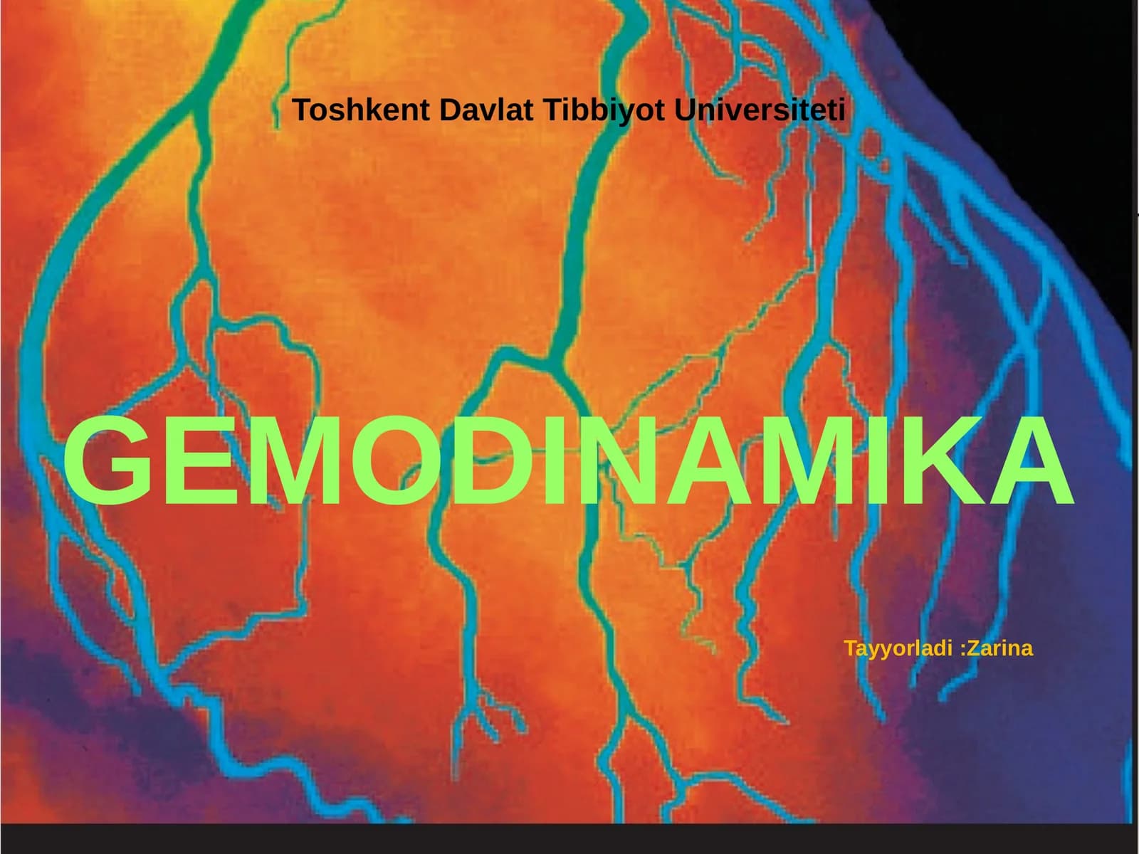 arterial qon bosimi gemodinimaka asoslari
