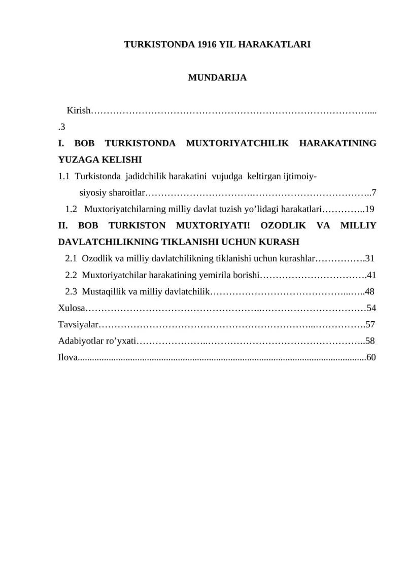 TURKISTONDA 1916 YIL HARAKATLARI