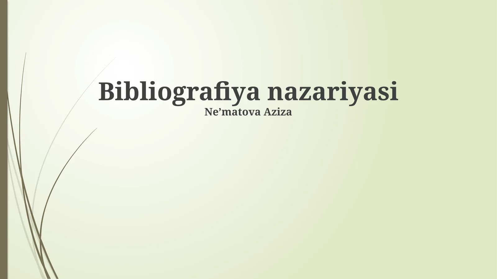 Bibliografiya nazariyasi