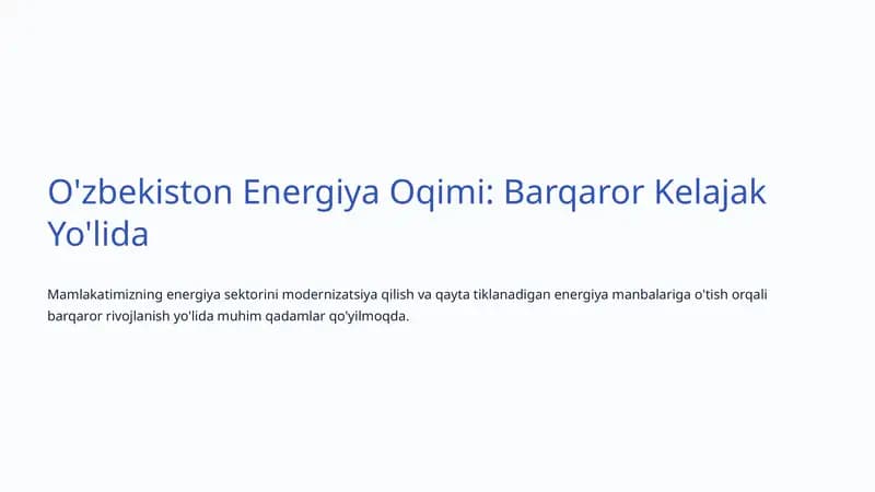 Energiya Oqimi