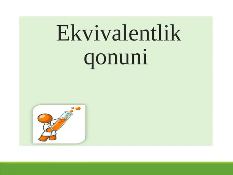 Ekvivalentlik qonuni