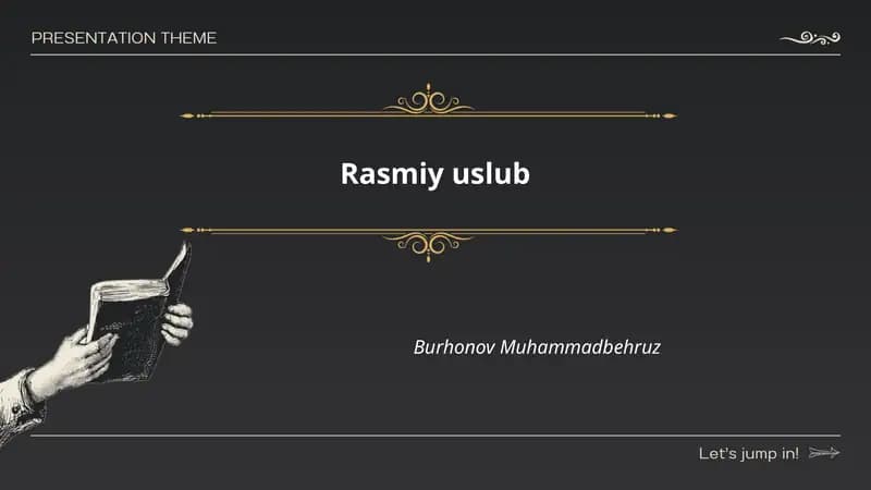 Rasmiy uslub