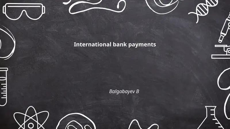 International bank payments