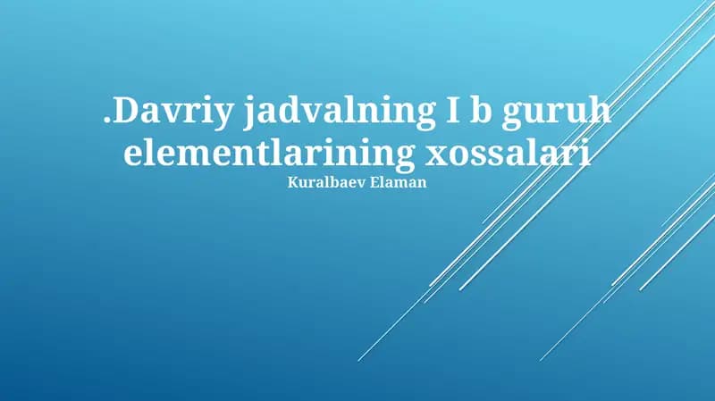 Mis, kumush va oltin