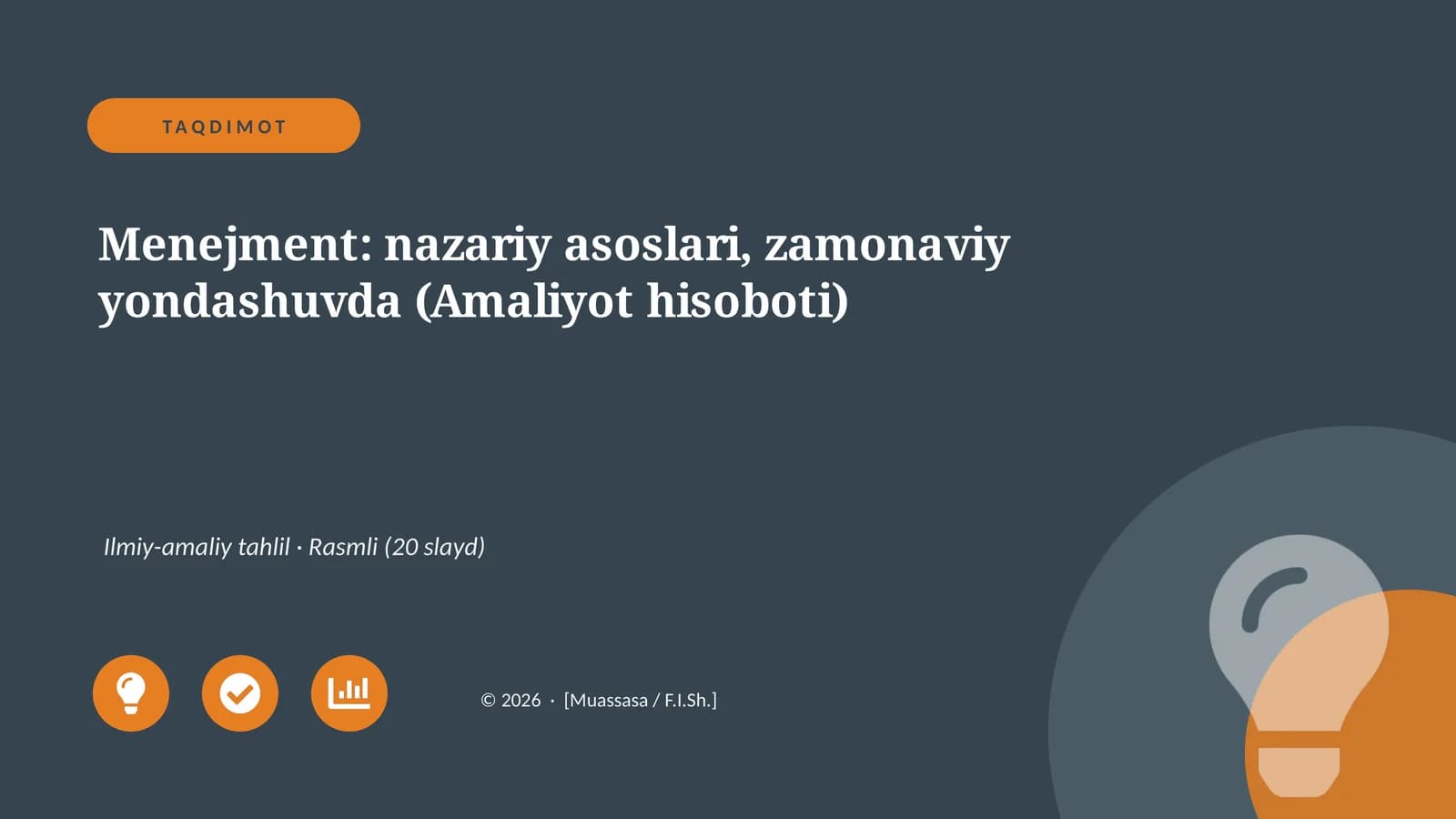 Menejment: nazariy asoslari, zamonaviy yondashuvda