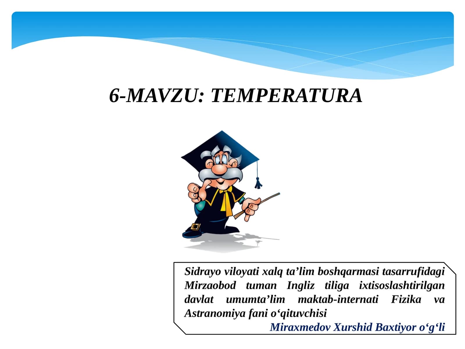 TEMPERATURA