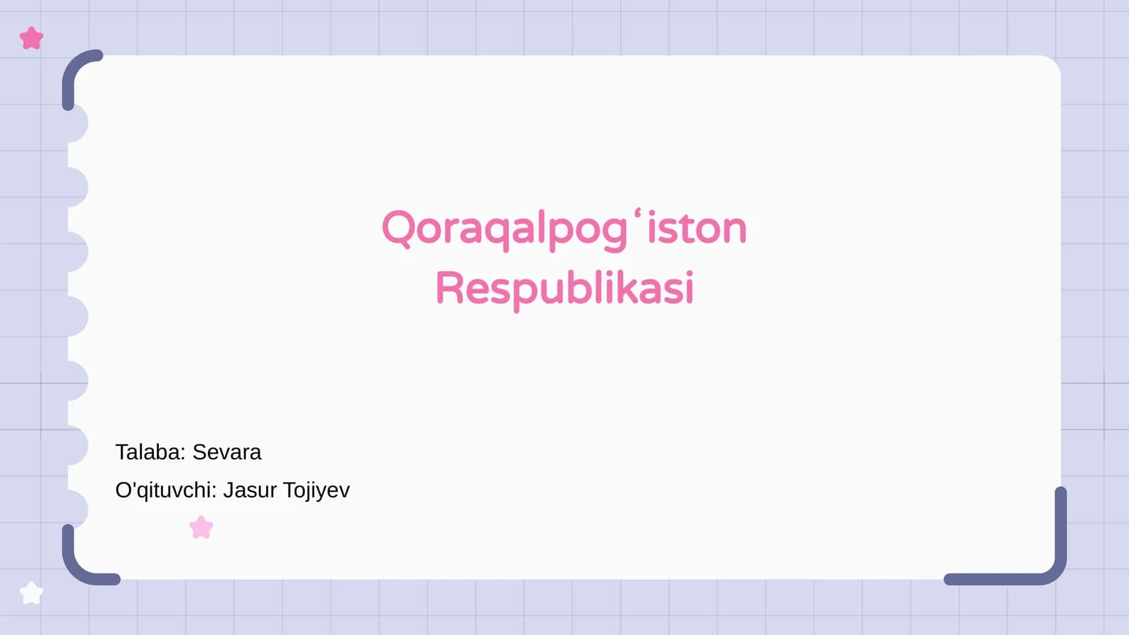 Qoraqalpogʻiston Respublikasi haqida umumiy ma'lumot