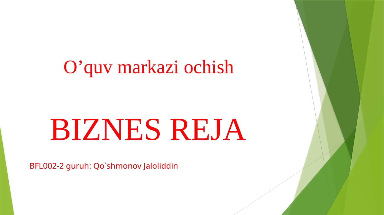 O'quv markaz ochish
