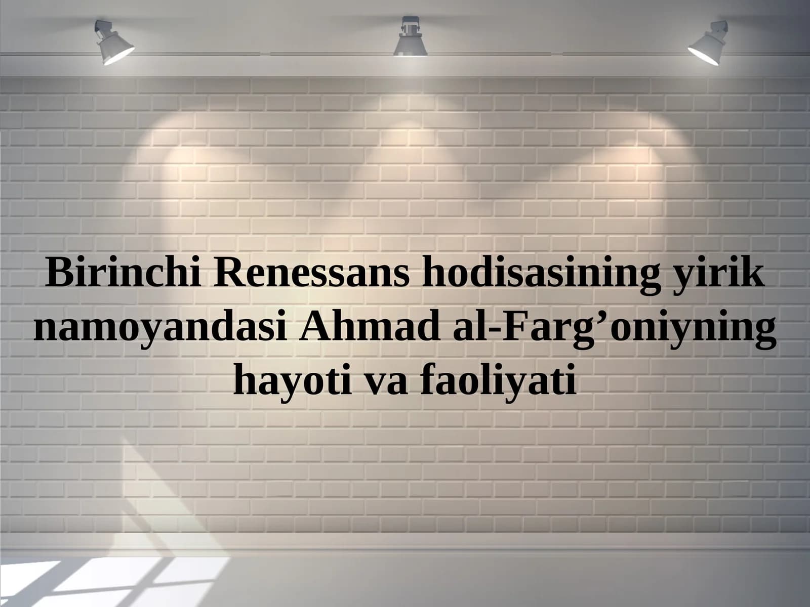 Ahmad al-Farg’oniyning yiriknamoyandasi