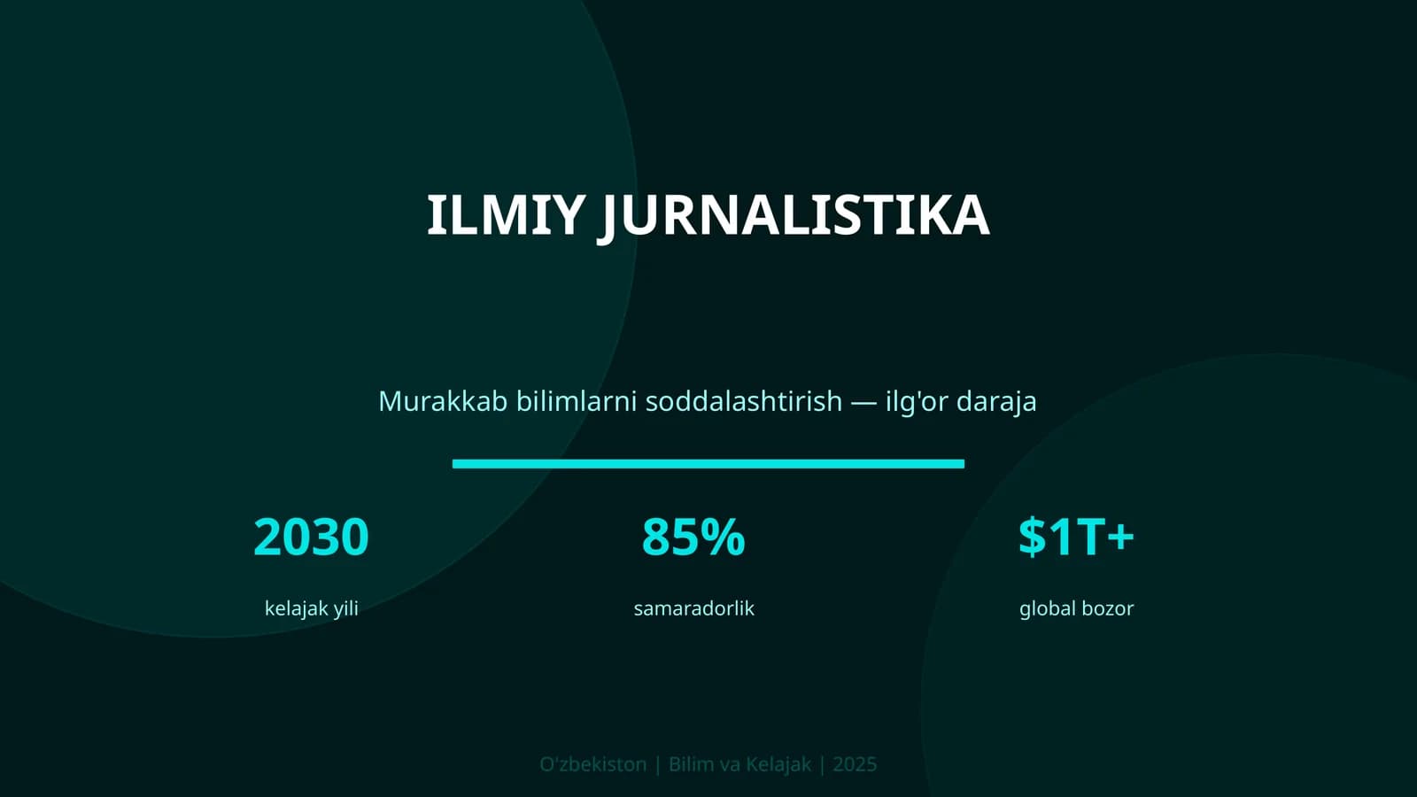 ILMIY JURNALISTIKA