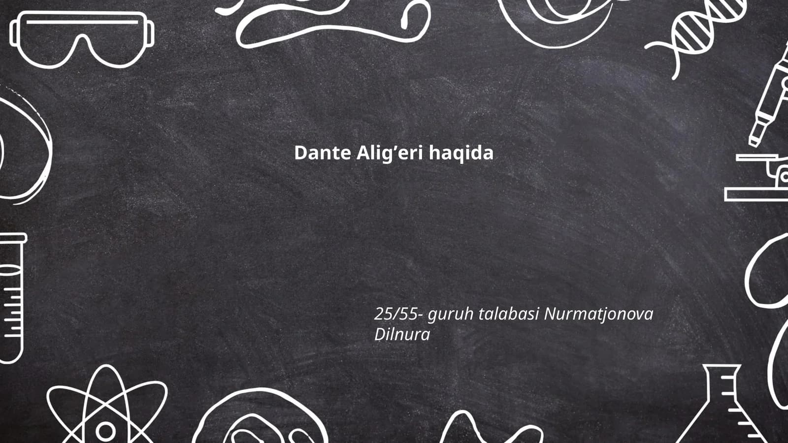 Dante Aligʼeri haqida