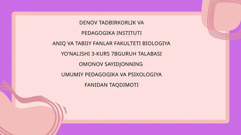 Yosh avlod tarbiyasida oila va mahallaning o‘rni