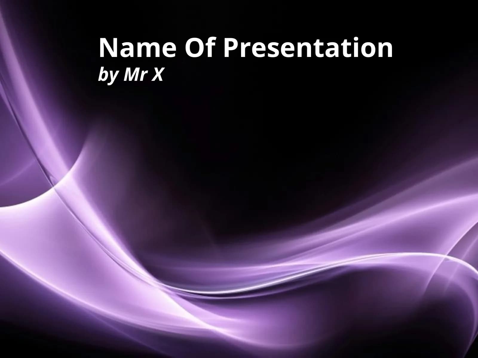 Name Of Presentation