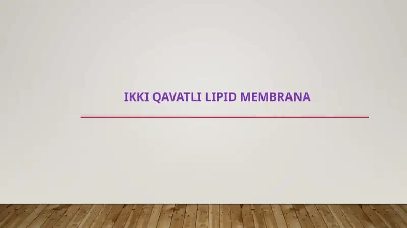 IKKI QAVATLI LIPID MEMBRANA