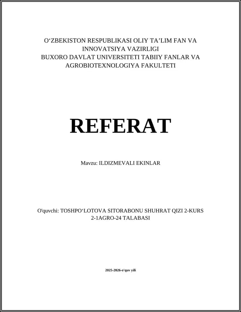 ILDIZMEVALI EKINLAR