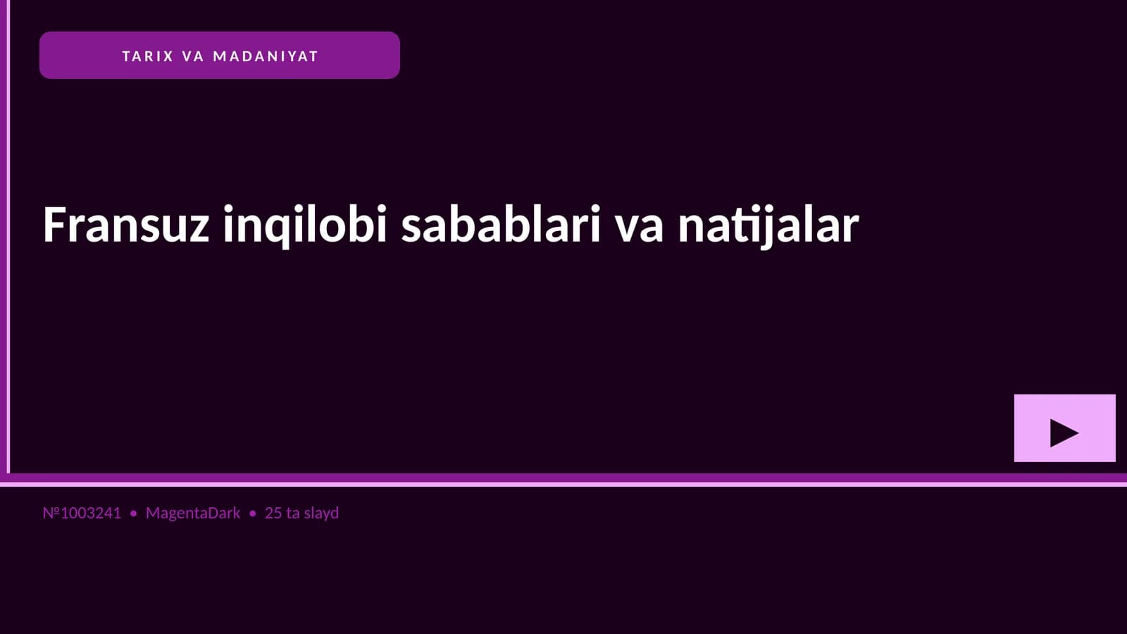 Fransuz inqilobi sabablari va natijalar