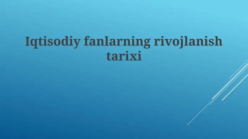 Merkantilizm va Fiziokratlar