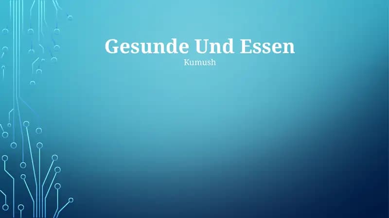 Gesunde Und Essen