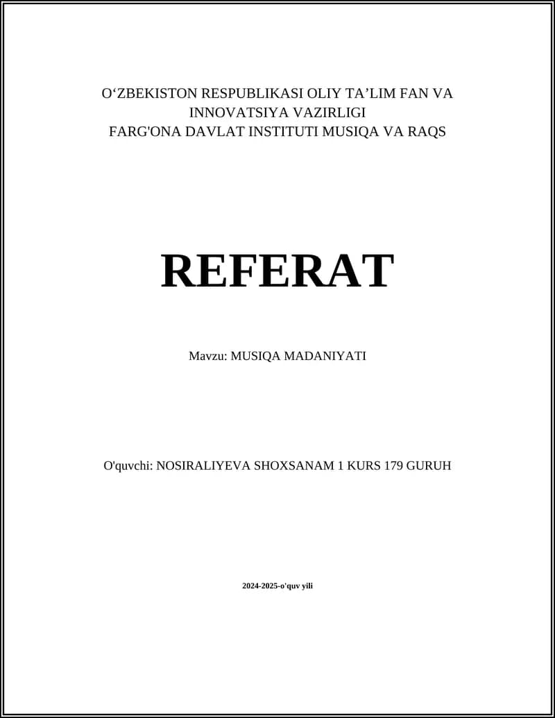MUSIQA MADANIYATI