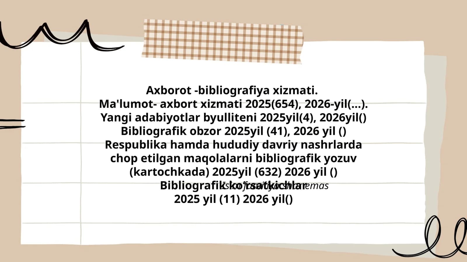 Axborot-bibliografiya xizmati