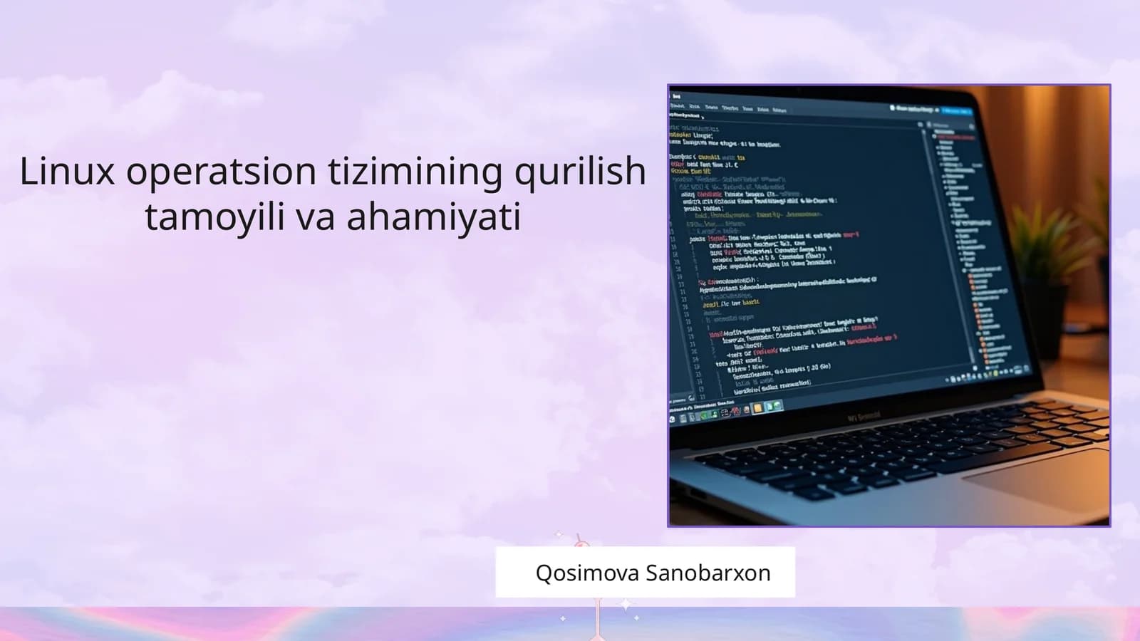 Linux operatsion tizimining qurilish tamoyili va ahamiyati