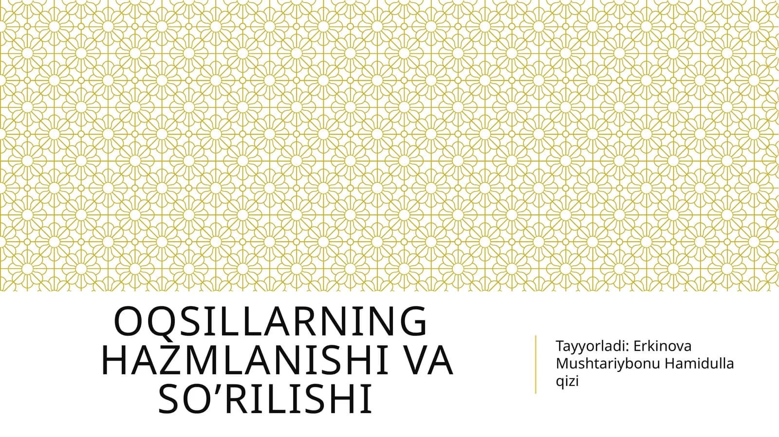 Oqsillarning  hazmlanishi va so’rilishi