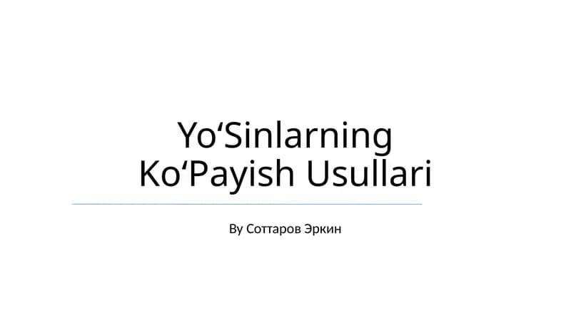 Yosunlarning Ko'payish Usullari