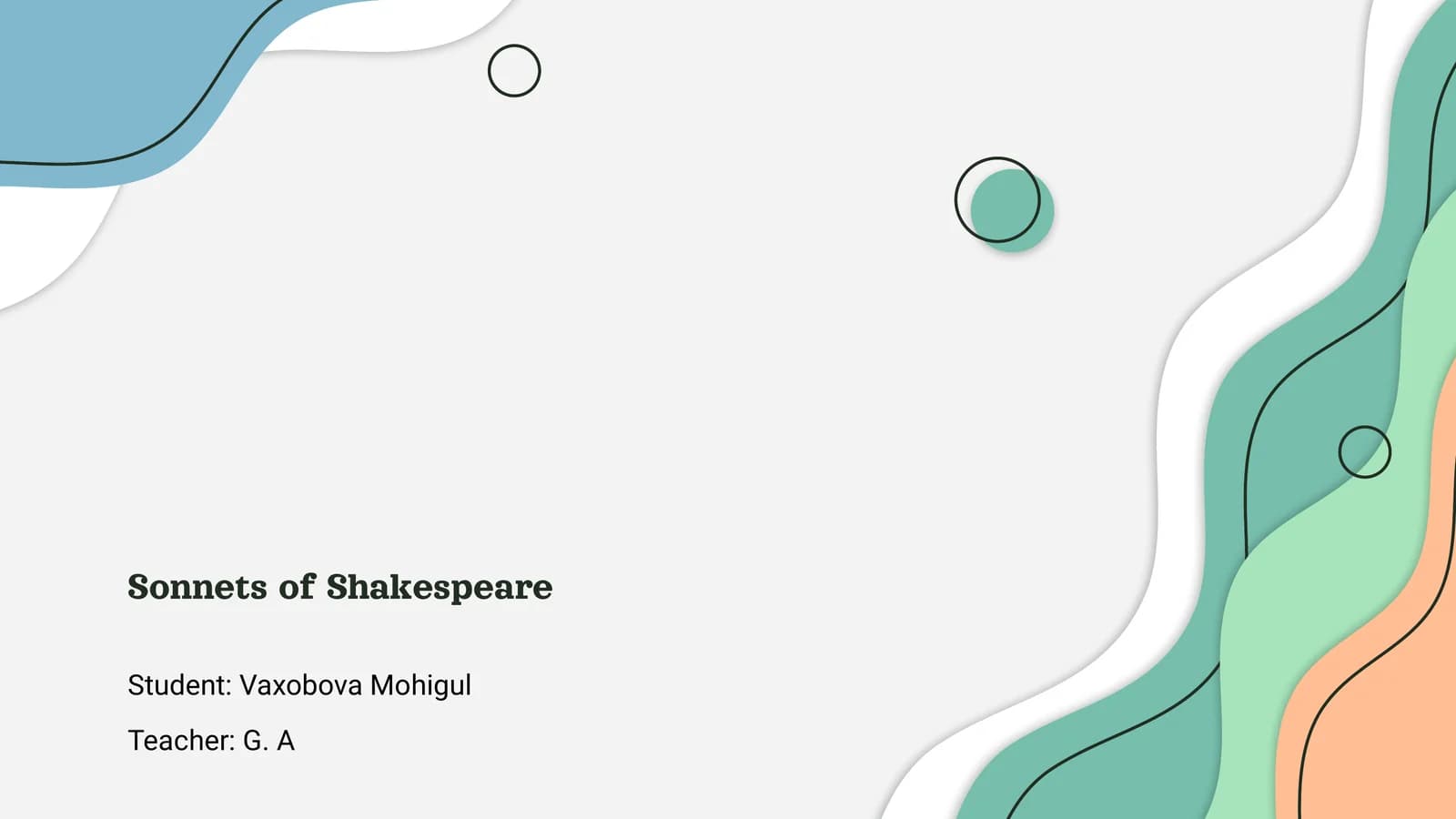 Sonnets of Shakespeare