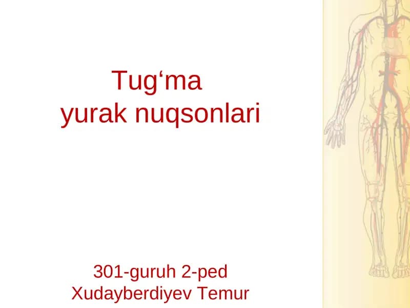 Tug‘mayurak nuqsonlari301-guruh 2-ped