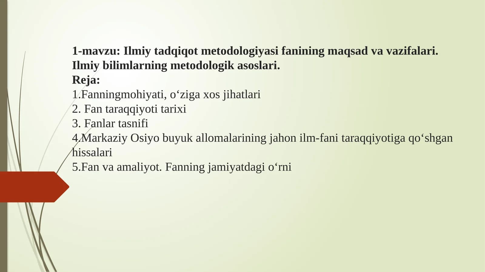 Ilmiy tadqiqot metodologiyasi