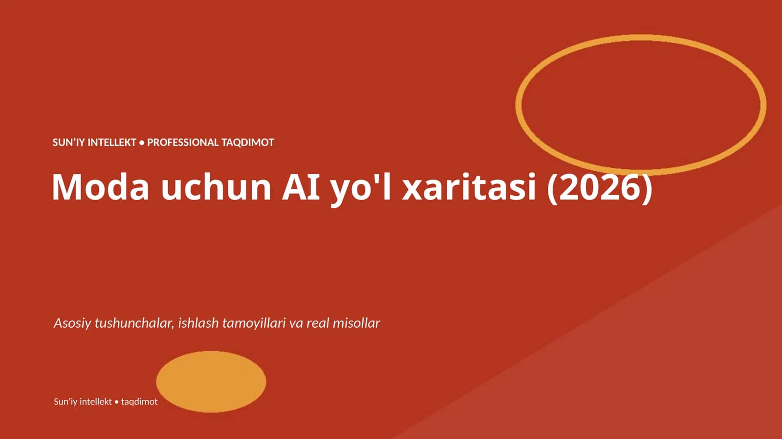 Moda uchun AI yo'l xaritasi (2026)