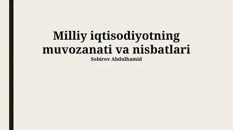 YaIM va uning tarkibiy qismlari