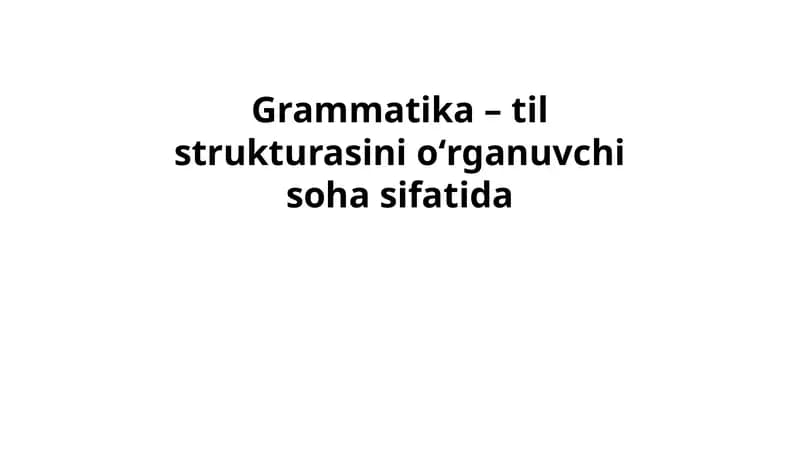 Grammatika