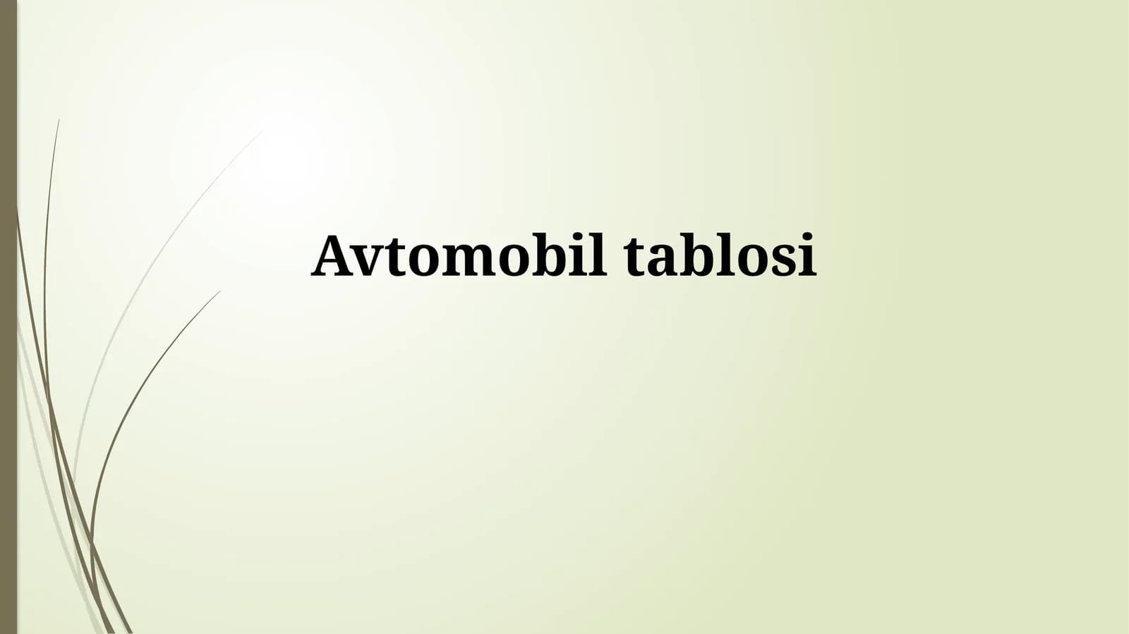 Avtomobiltablosi
