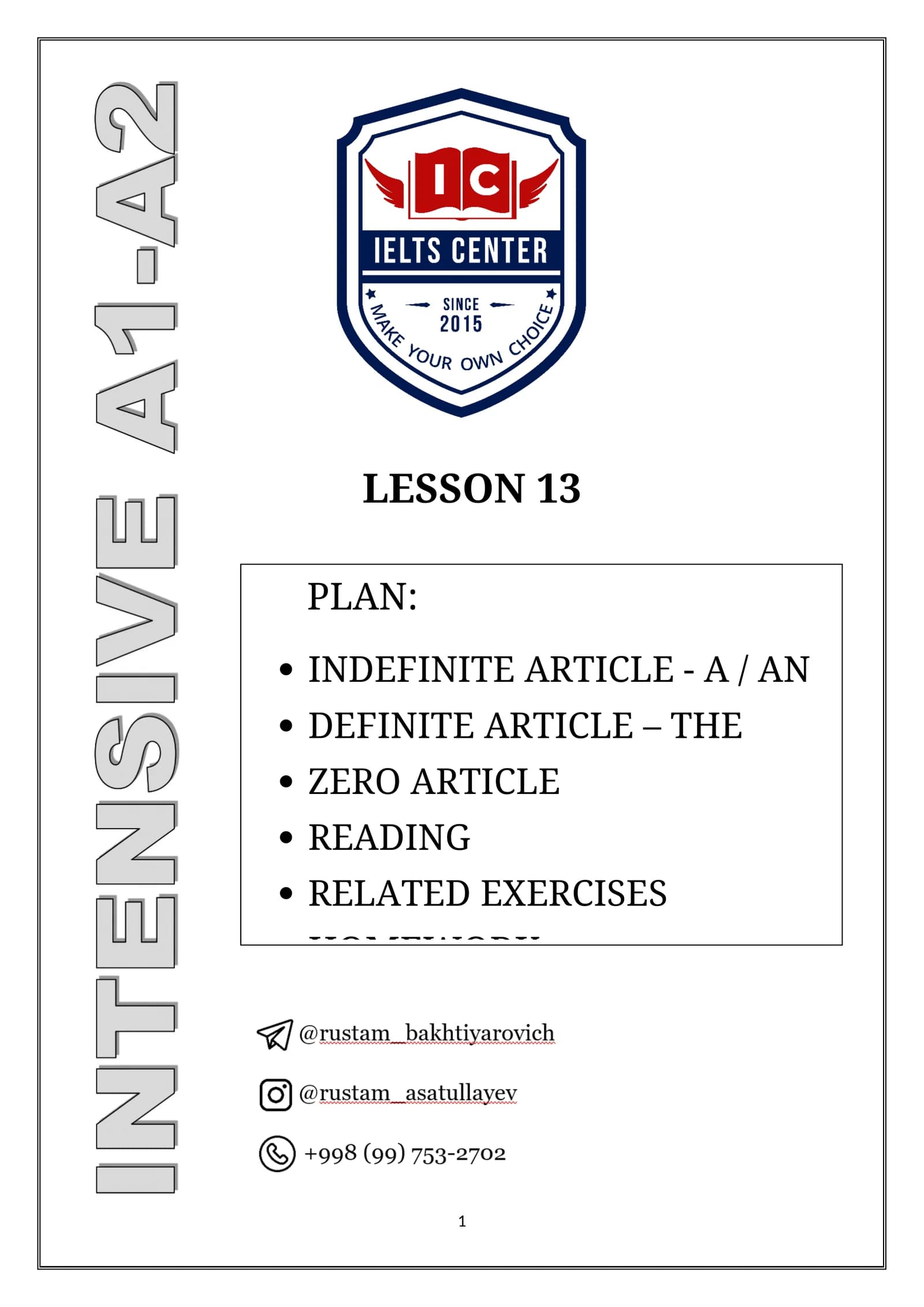 ARTICLES(artikllar)