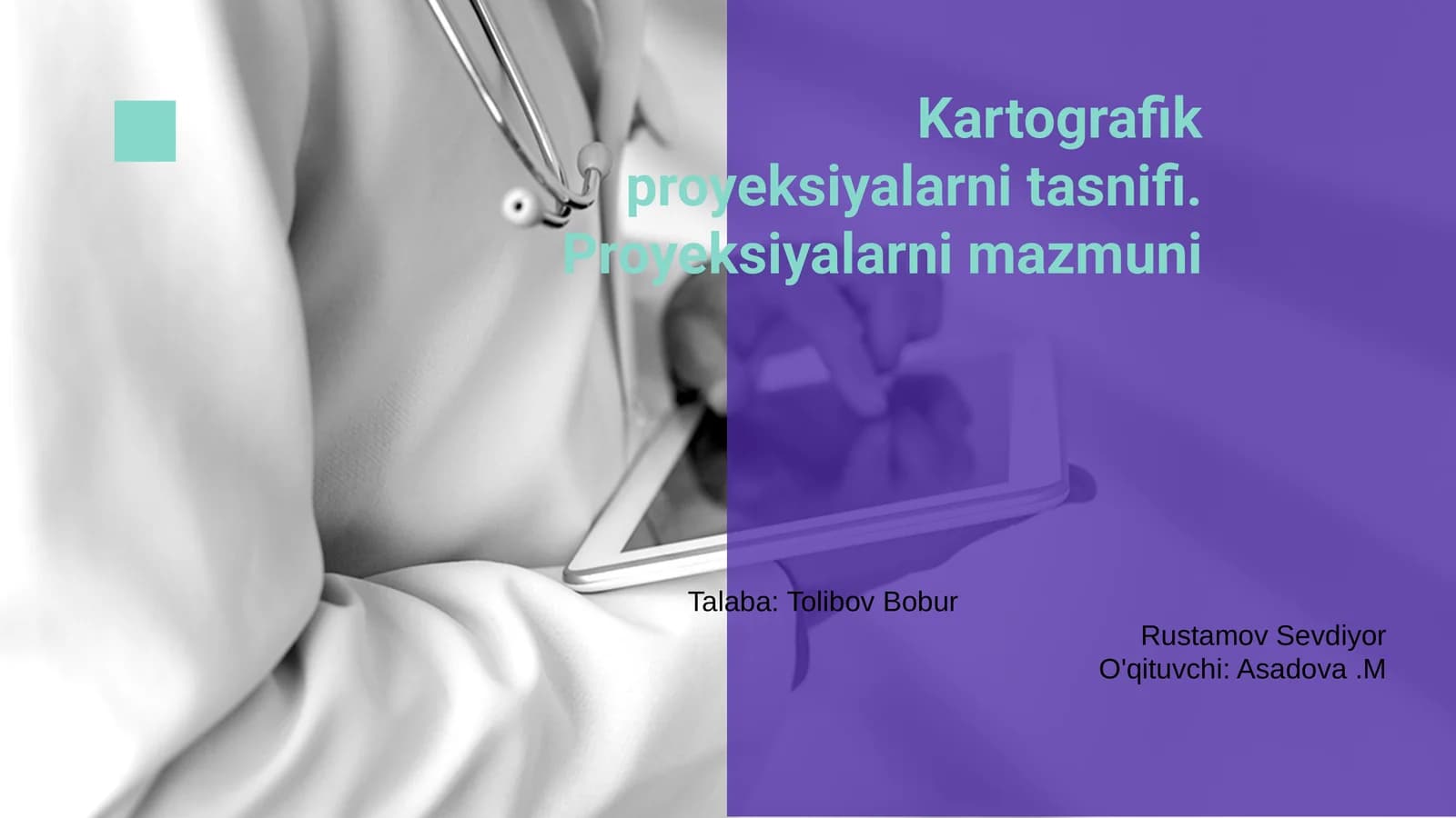 Kartografik proyeksiyalarni tasnifi