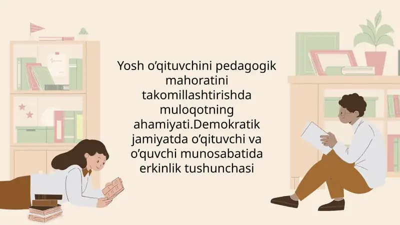 Yosho’qituvchi pedagogik mahoratini takomillashtirish