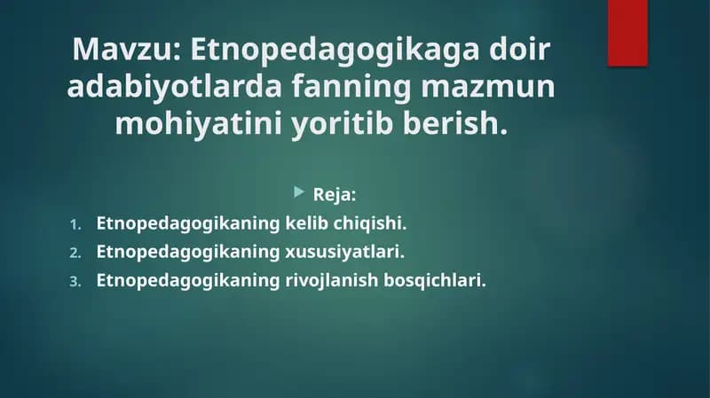 Etnopedagogika