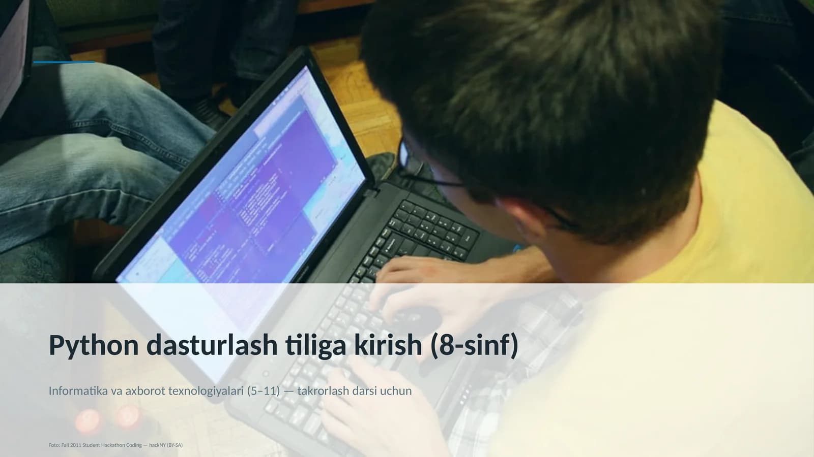 Python dasturlash tiliga kirish (8-sinf)