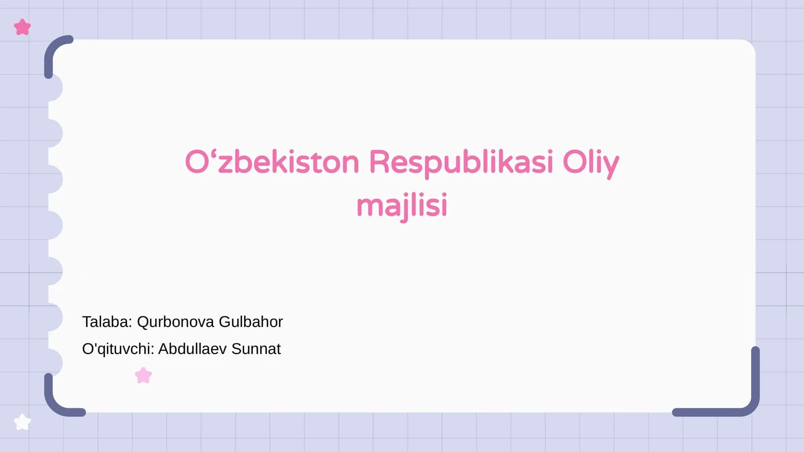 O‘zbekiston Respublikasi Oliy majlisi