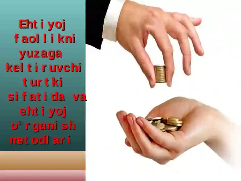 Ehtiyojlar turlari