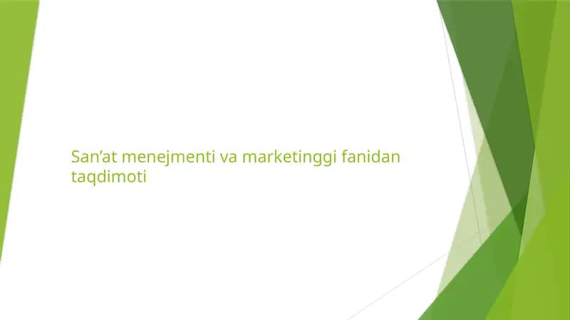 Ijro san’ati marketingi