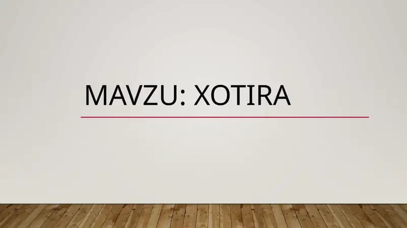 Xotira
